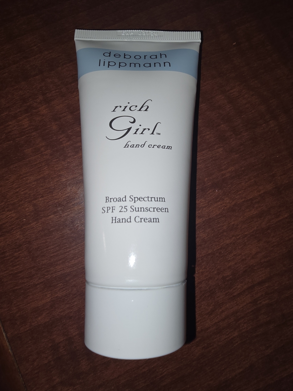 deborah lippmann Rich Girl Hand Cream - White with Light Blue Accent - Picture 3 of 4